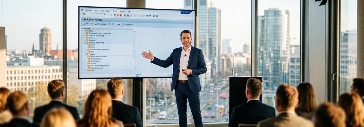 SAP-HCM-Berater bei einem KI-Vortrag auf den DSAG-Personaltagen 2026