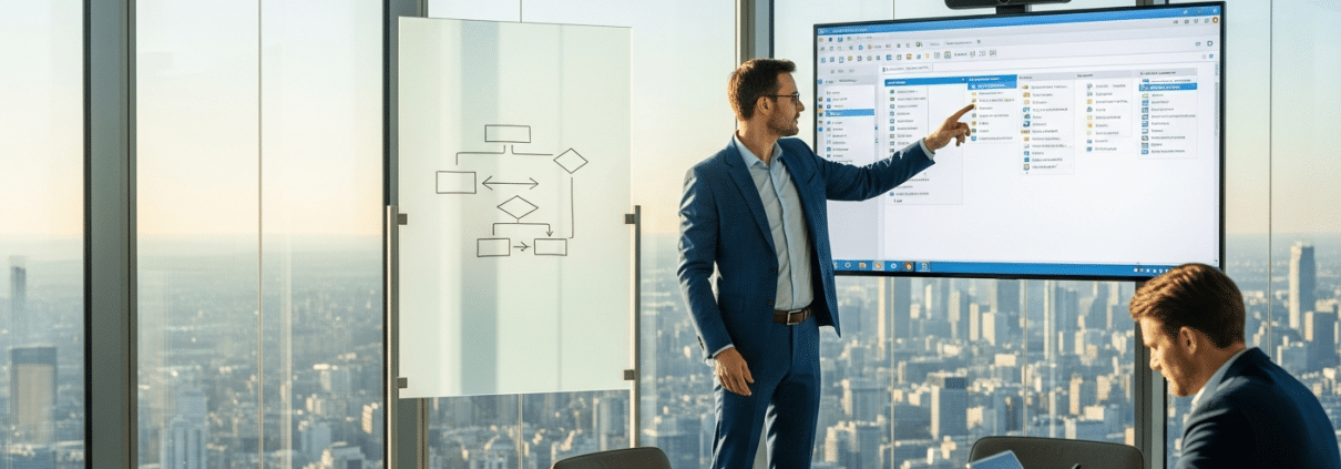 Berater erläutert Z-Tabellen-Analyse am SAP-GUI-Bildschirm